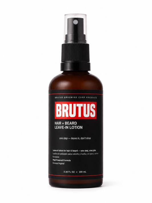BRUTUS Hair + Beard Leave-In Lotion