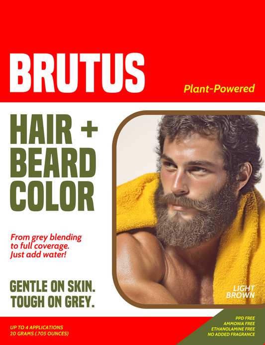 Light Brown Hair + Beard Color Kit - 4 Pack