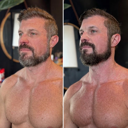 Medium Brown Hair + Beard Color Kit - 4 Pack